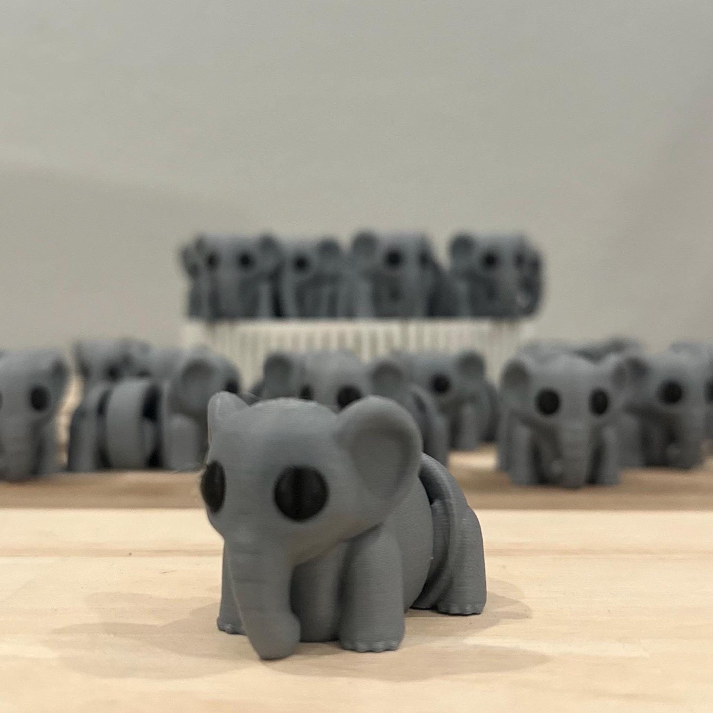 Baby Elephant Wiggly Pal - 3D Print Fidget Toy - articulating animal