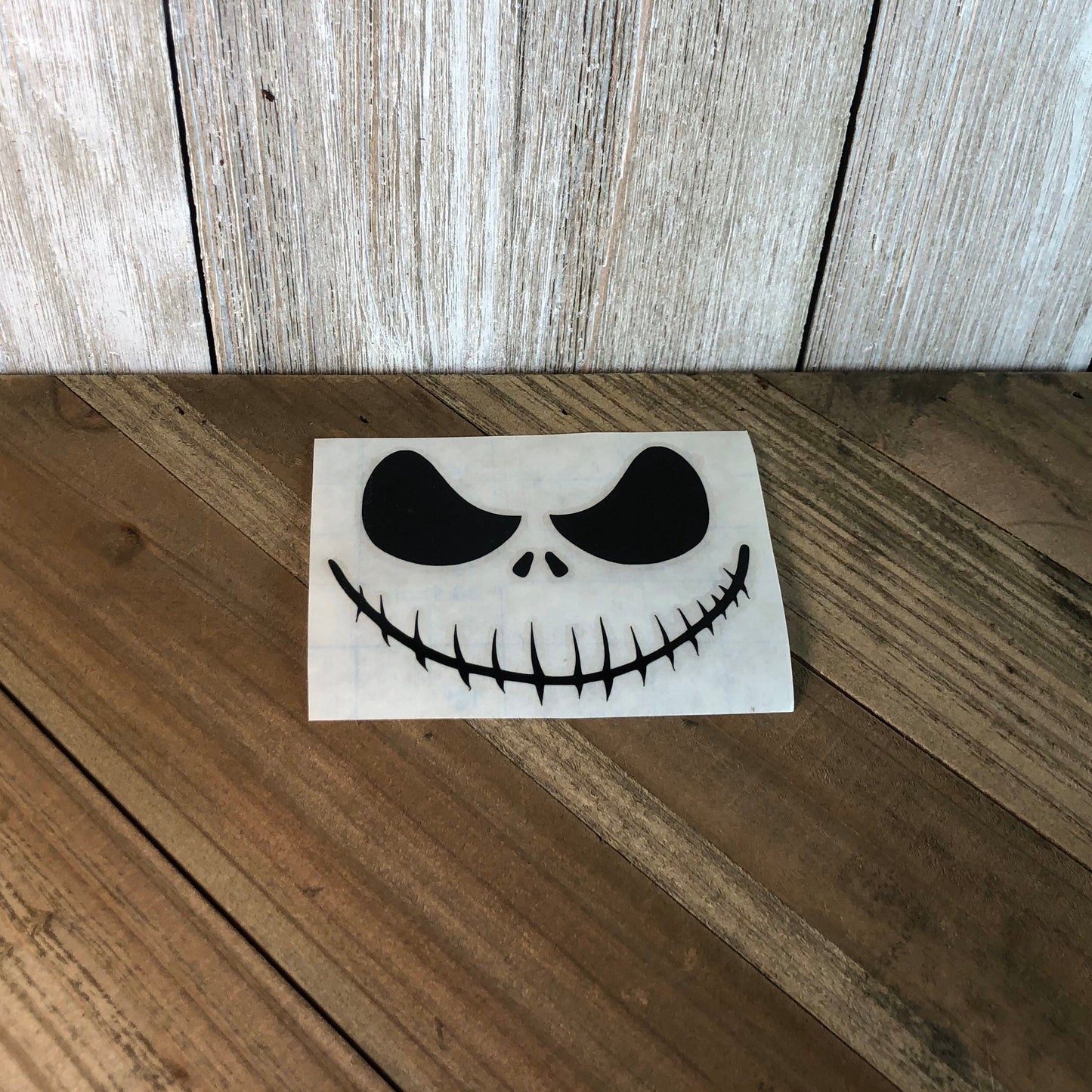 Pumpkin King Skeleton Face – Vinyl Decal