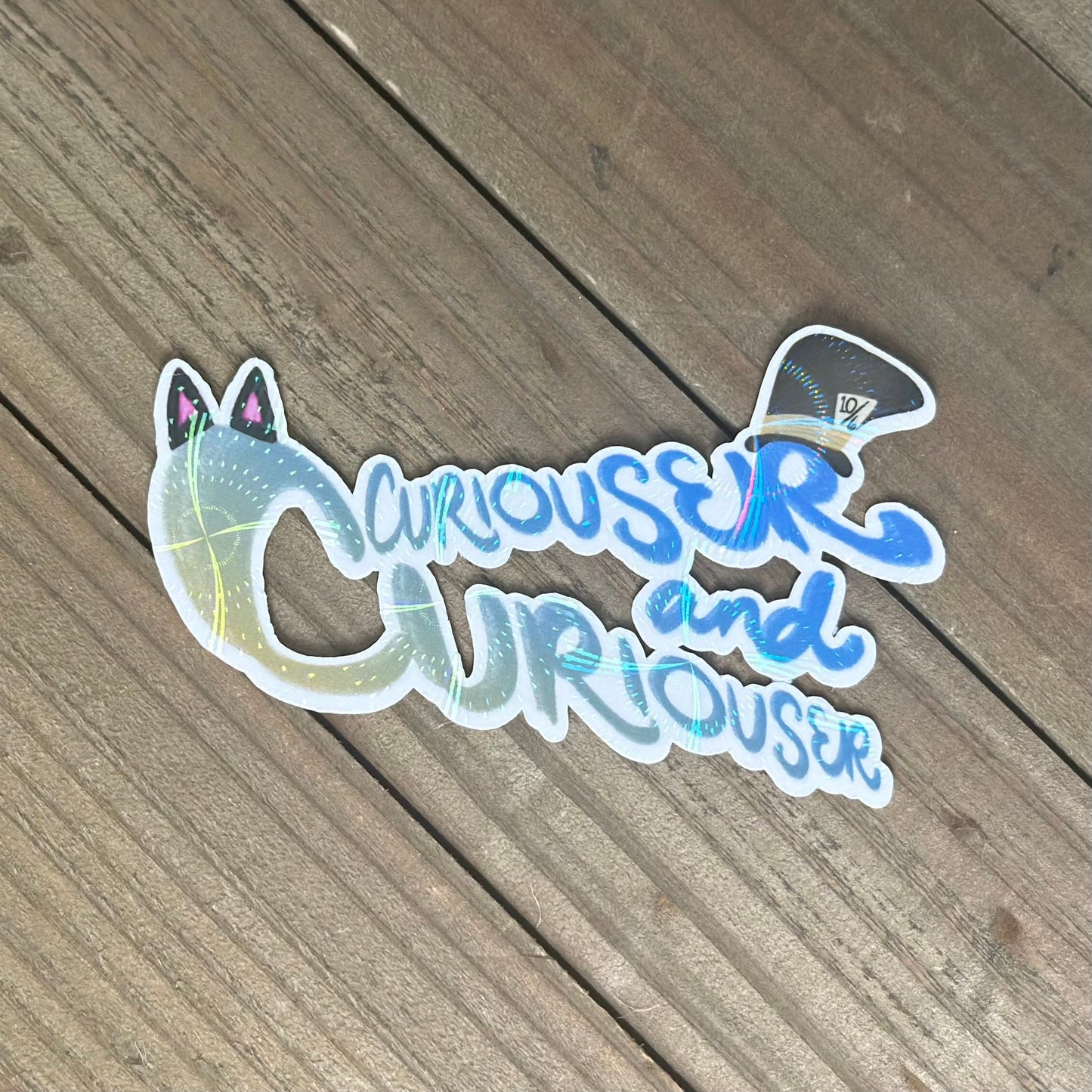 Curiouser and Curiouser – Alice Inspired Waterproof Sticker