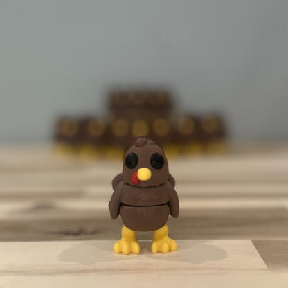 Turkey Wiggly Pal - 3D Print Fidget Toy - articulating animal
