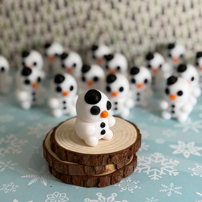 Baby Snowman Wiggly Pal - 3D Print Fidget Toy  - articulating animal