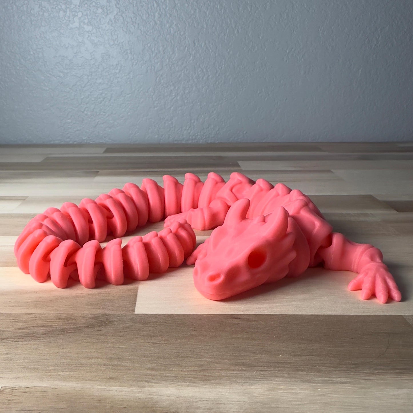 Skeleton Dragon Wiggly Pal - 3D Print Fidget Toy  - articulating animal