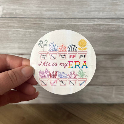 Eras Tour Flower Garden – Swiftie Glittery Waterproof Sticker