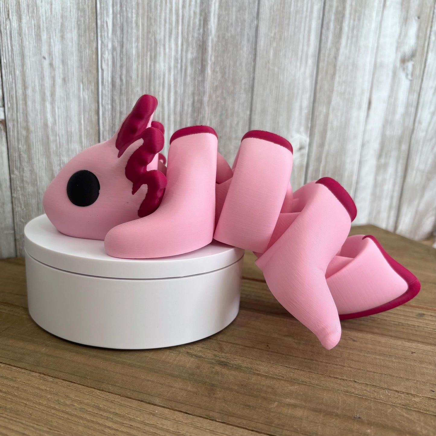 Giant Wiggly Pal Axolotl - 3D Print Fidget Toy  - articulating animal