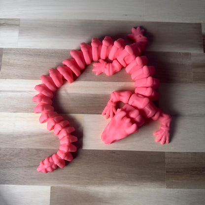 Skeleton Dragon Wiggly Pal - 3D Print Fidget Toy  - articulating animal