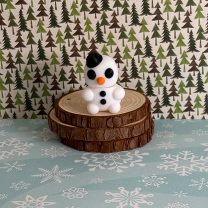 Baby Snowman Wiggly Pal - 3D Print Fidget Toy  - articulating animal