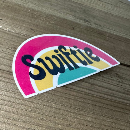 Swiftie Rainbow – Glittery Waterproof Sticker