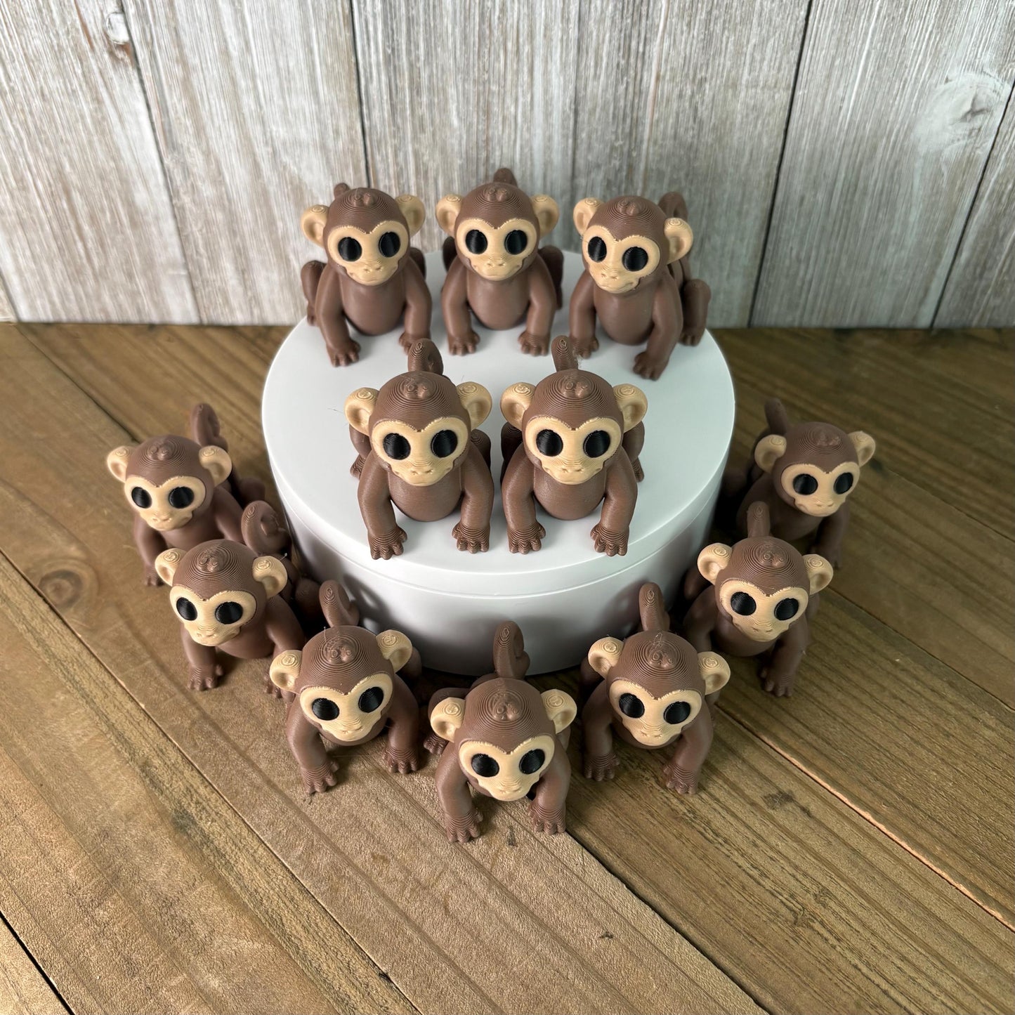 Monkey Wiggly Pal - 3D Print Fidget Toy  - articulating animal