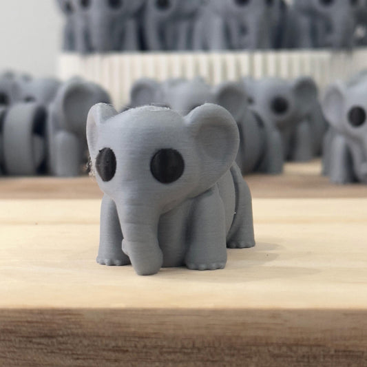 Baby Elephant Wiggly Pal - 3D Print Fidget Toy  - articulating animal