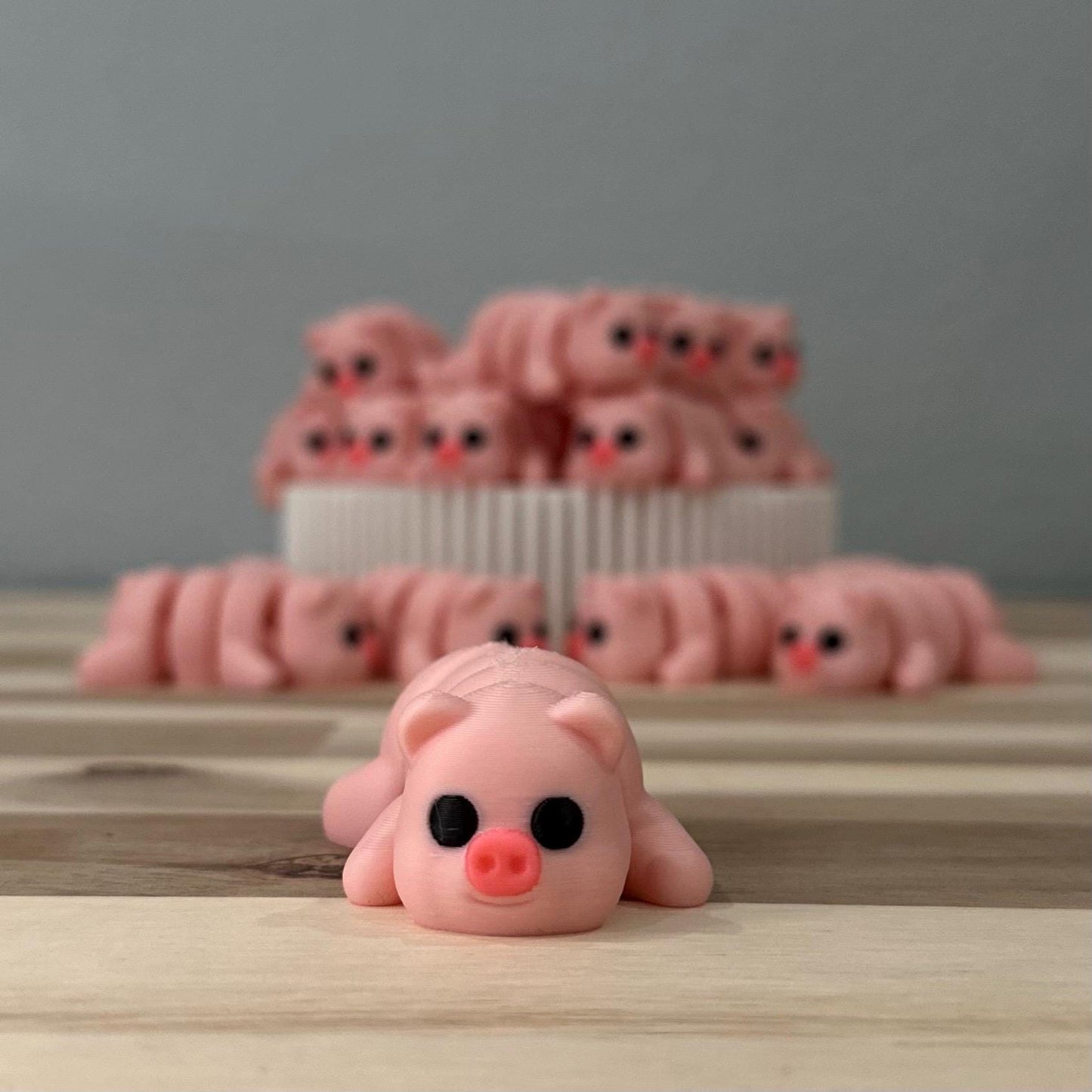 Articulated Baby Pig Fidget Toy – 3D Printed Flexi Piglet, Sensory Desk Toy, Cute Gift for Kids & Adults