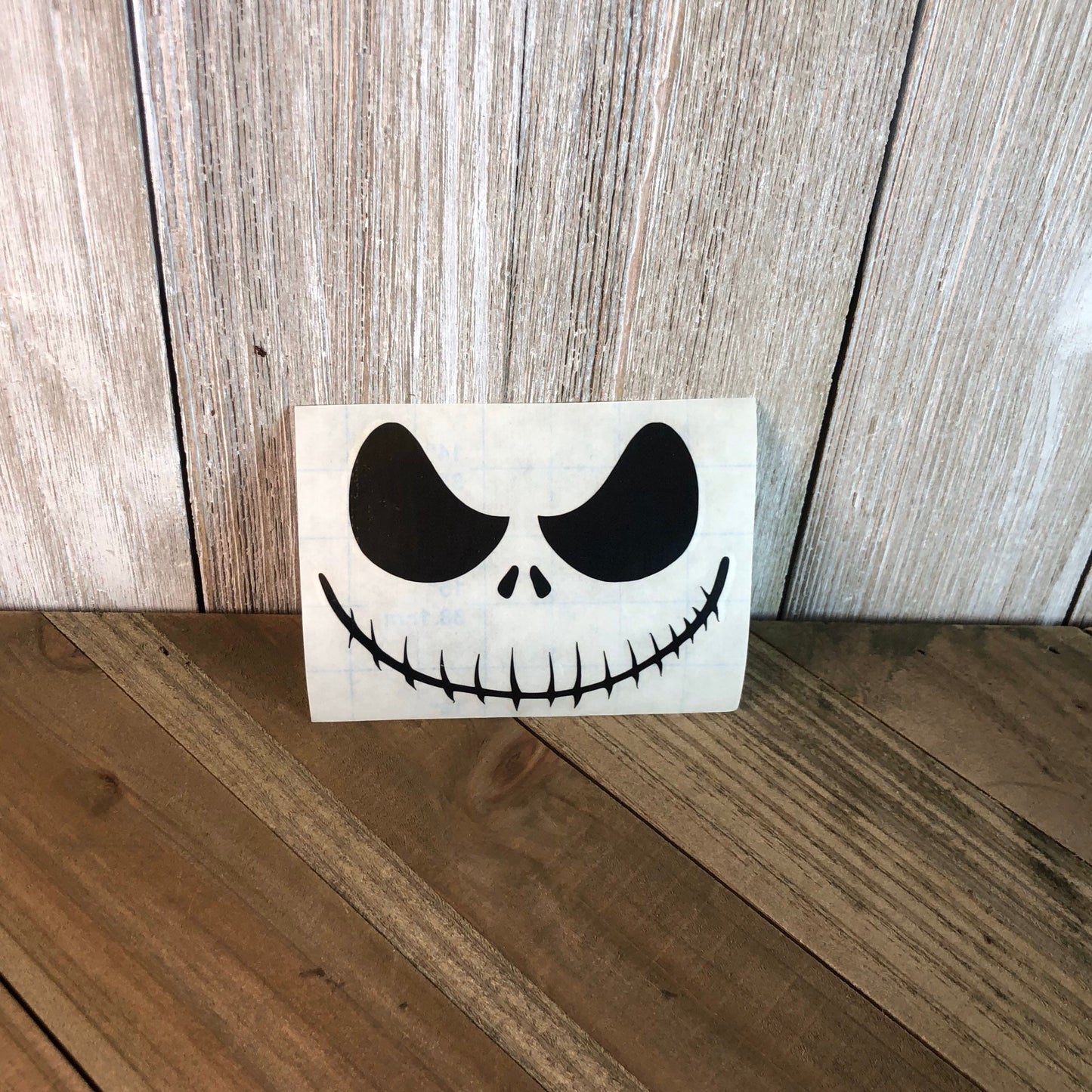 Pumpkin King Skeleton Face – Vinyl Decal