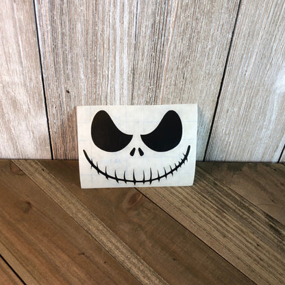 Pumpkin King Skeleton Face – Vinyl Decal