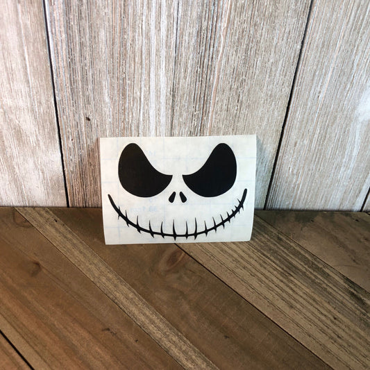 Pumpkin King Skeleton Face – Vinyl Decal