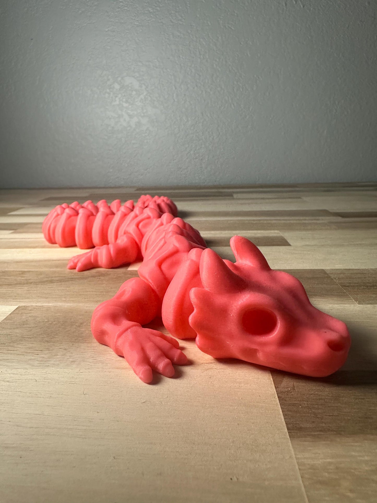 Skeleton Dragon Wiggly Pal - 3D Print Fidget Toy  - articulating animal