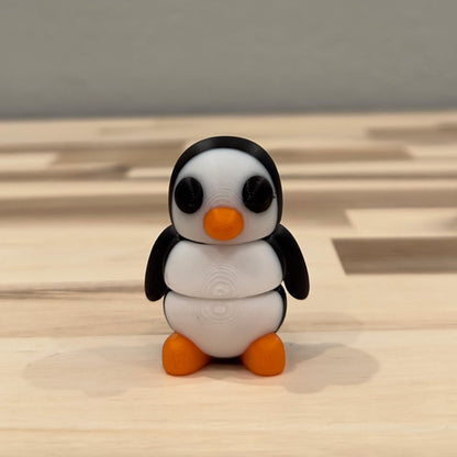 Baby Penguin Wiggly Pal - 3D Print Fidget Toy  - articulating animal