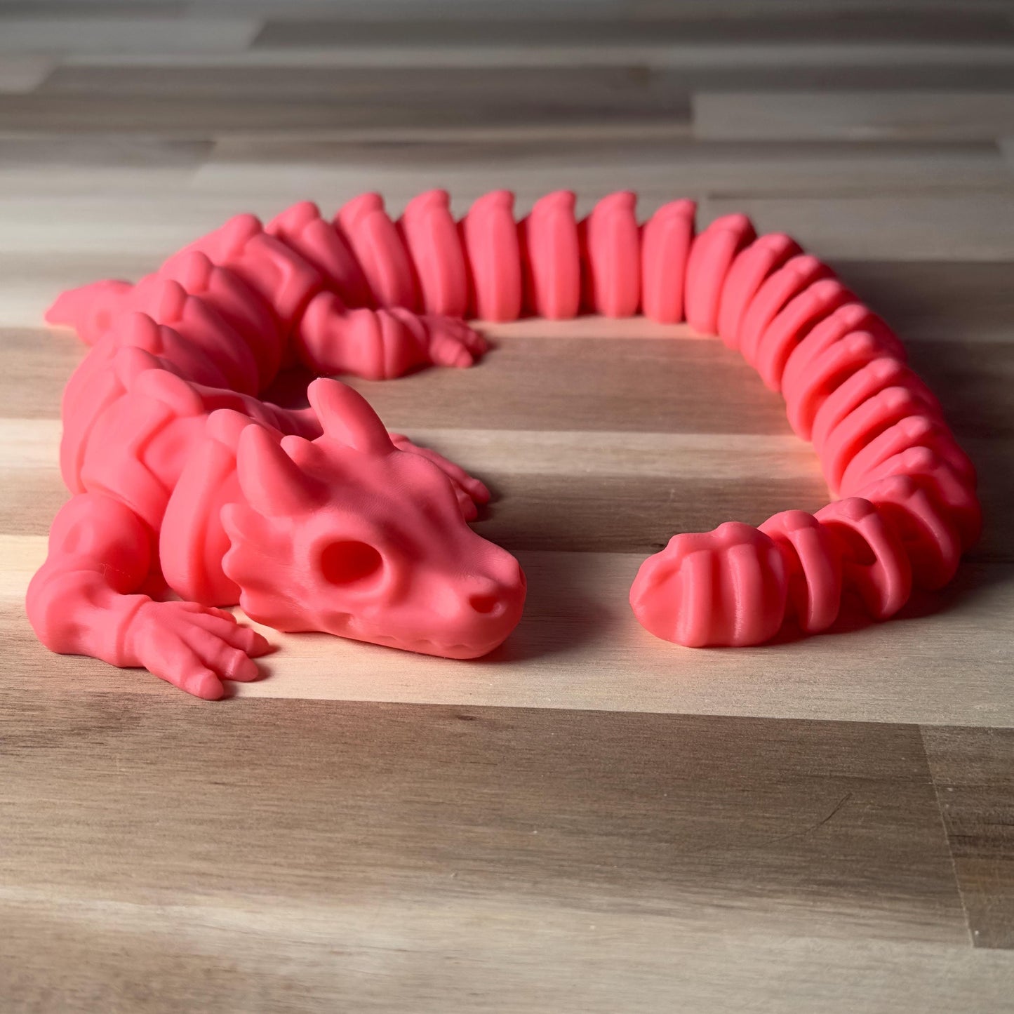 Skeleton Dragon Wiggly Pal - 3D Print Fidget Toy  - articulating animal