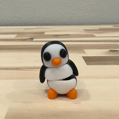 Baby Penguin Wiggly Pal - 3D Print Fidget Toy  - articulating animal