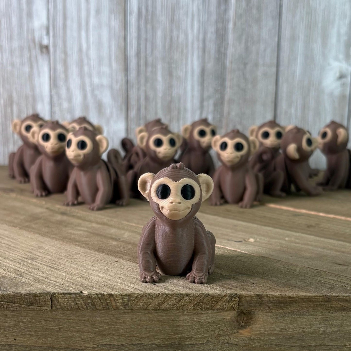 Monkey Wiggly Pal - 3D Print Fidget Toy  - articulating animal