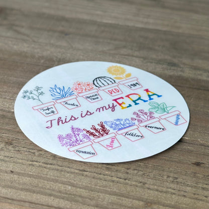 Eras Tour Flower Garden – Swiftie Glittery Waterproof Sticker
