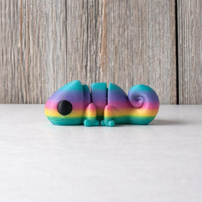 Articulated Chameleon Fidget Toy | 3D Printed Flexi Chameleon | Sensory Desk Toy | Cute Gift | Wiggly Pal