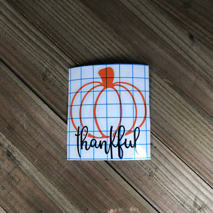 Thankful Pumpkin – Vinyl Decal
