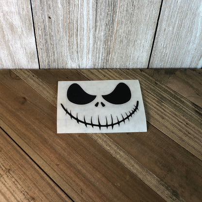 Pumpkin King Skeleton Face – Vinyl Decal