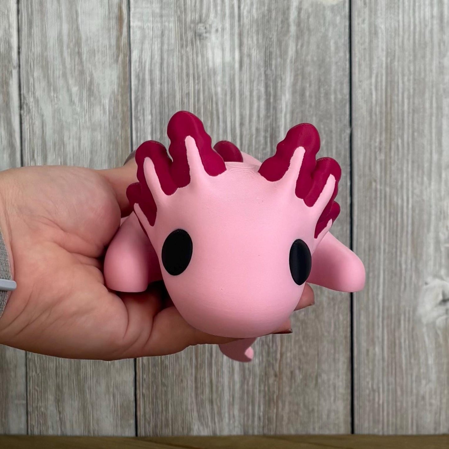 Giant Wiggly Pal Axolotl - 3D Print Fidget Toy  - articulating animal