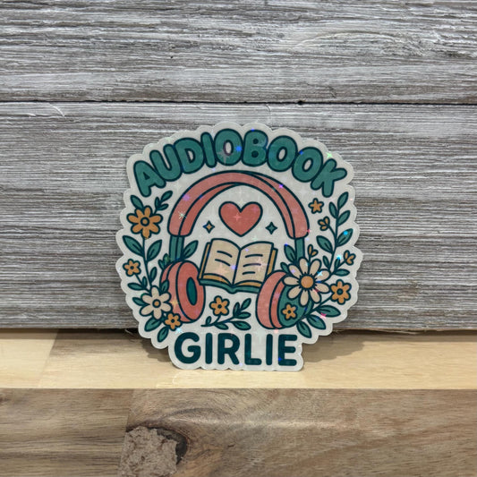 Audiobook Girlie – Waterproof Sticker