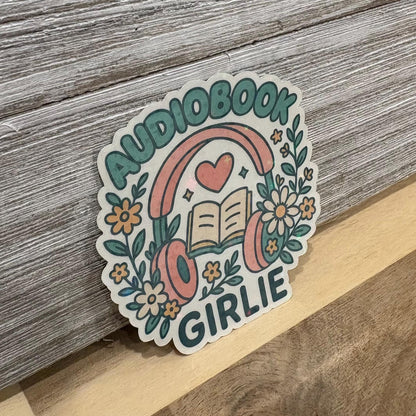 Audiobook Girlie – Waterproof Sticker