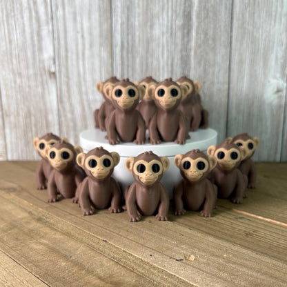 Monkey Wiggly Pal - 3D Print Fidget Toy  - articulating animal