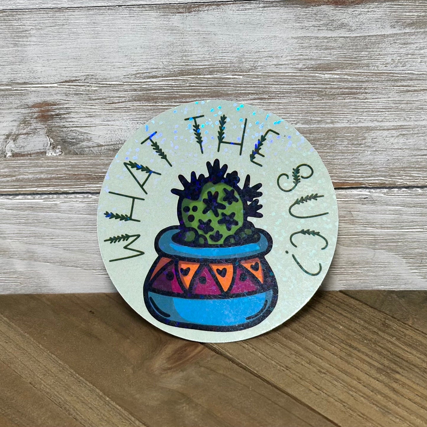 What the Succ – Glittery Waterproof Sticker