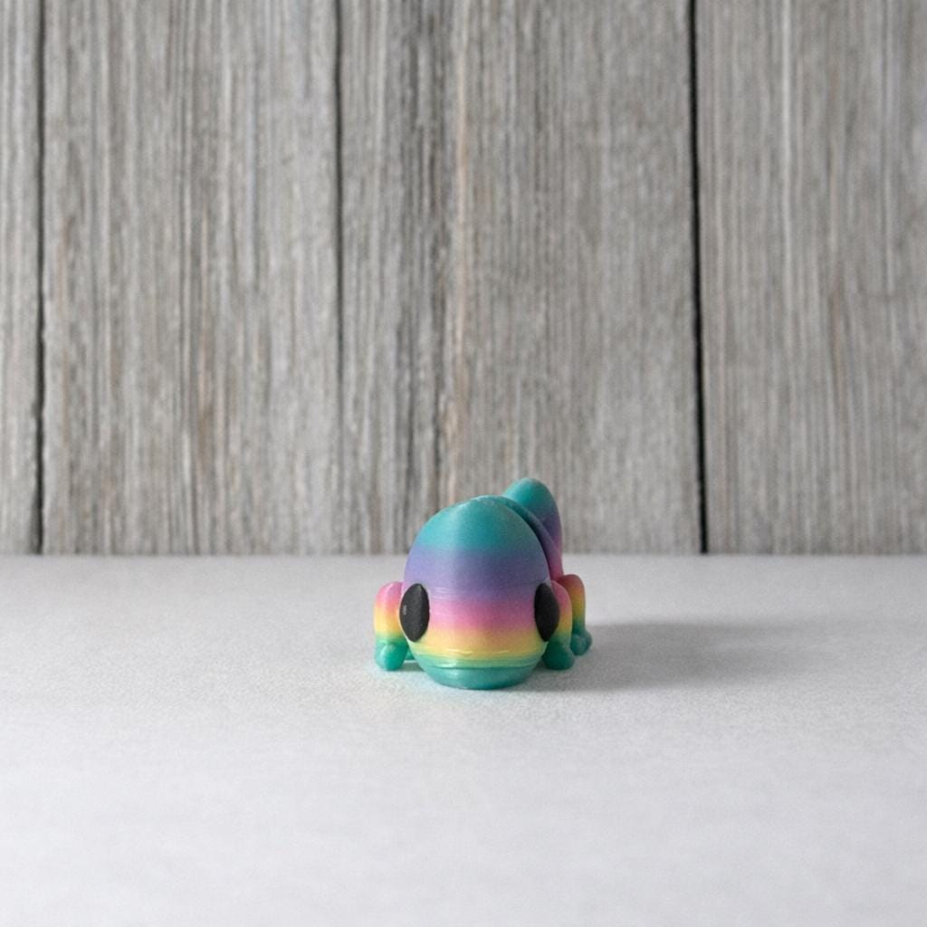 Articulated Chameleon Fidget Toy | 3D Printed Flexi Chameleon | Sensory Desk Toy | Cute Gift | Wiggly Pal