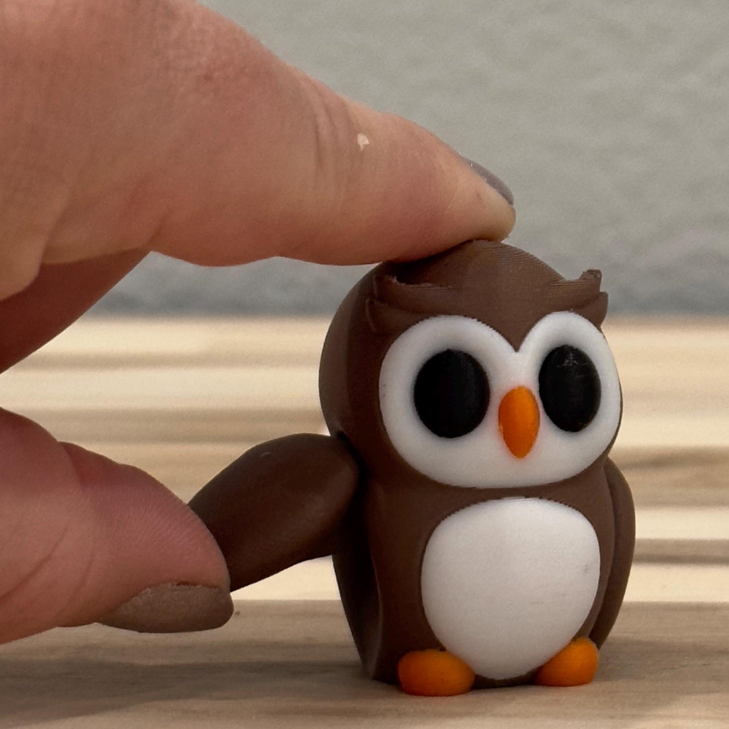 Baby Owl Wiggly Pal - 3D Print Fidget Toy  - articulating animal