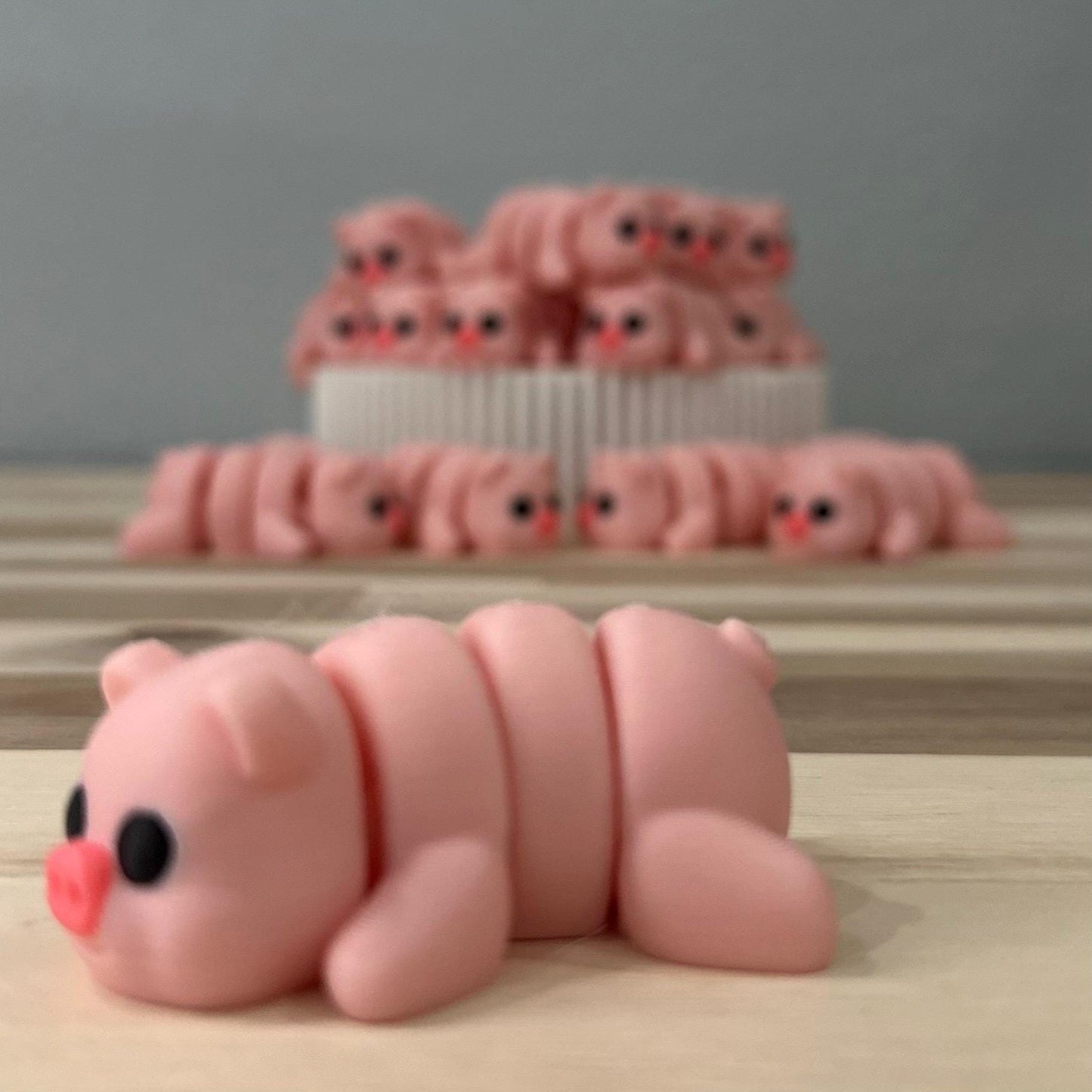 Articulated Baby Pig Fidget Toy – 3D Printed Flexi Piglet, Sensory Desk Toy, Cute Gift for Kids & Adults