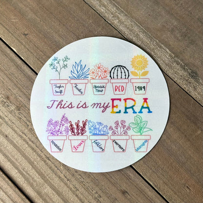 Eras Tour Flower Garden – Swiftie Glittery Waterproof Sticker