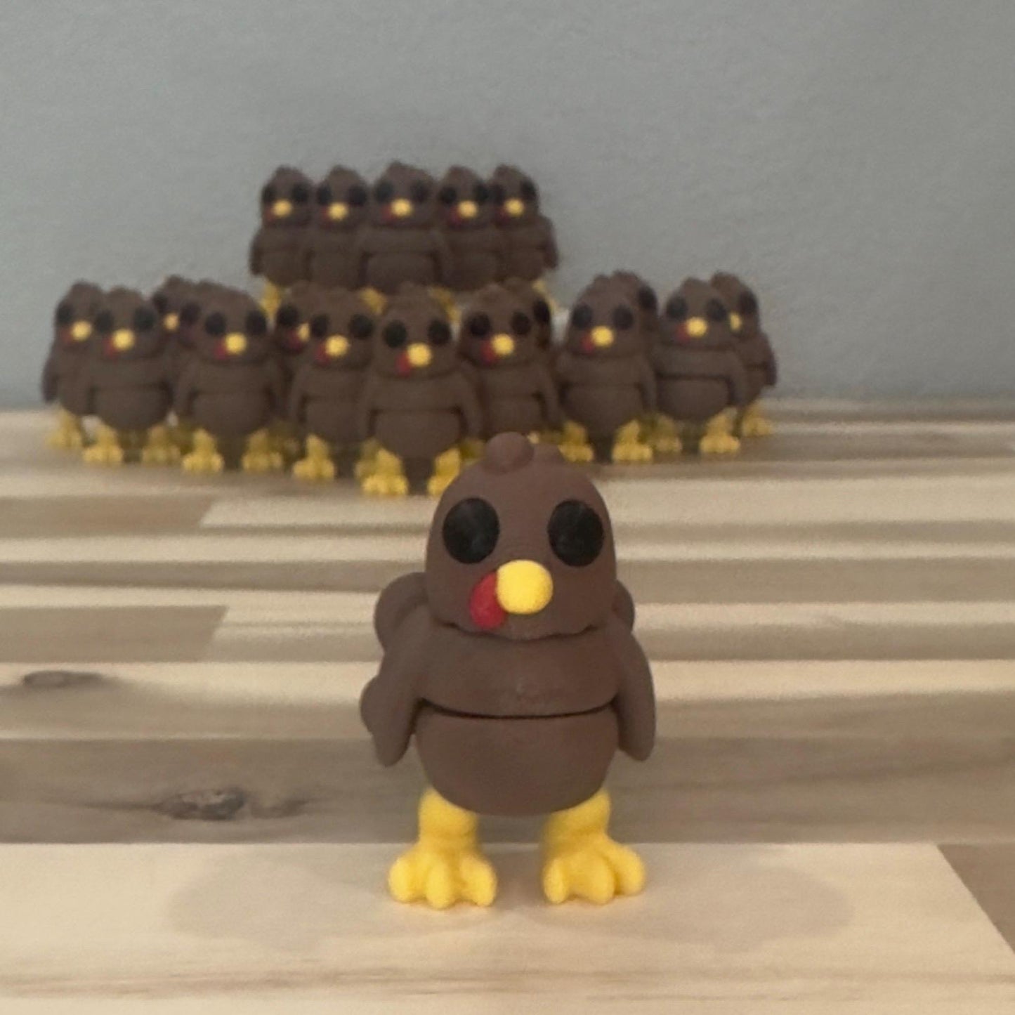 Turkey Wiggly Pal - 3D Print Fidget Toy - articulating animal